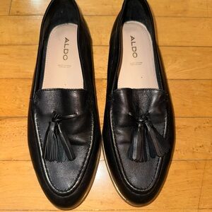 Black Leather Loafers